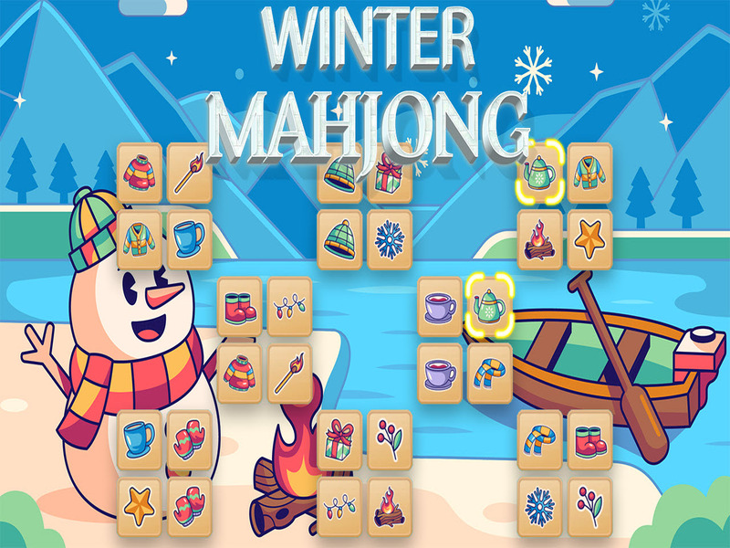 Mchezo Mahjong ya msimu wa baridi online