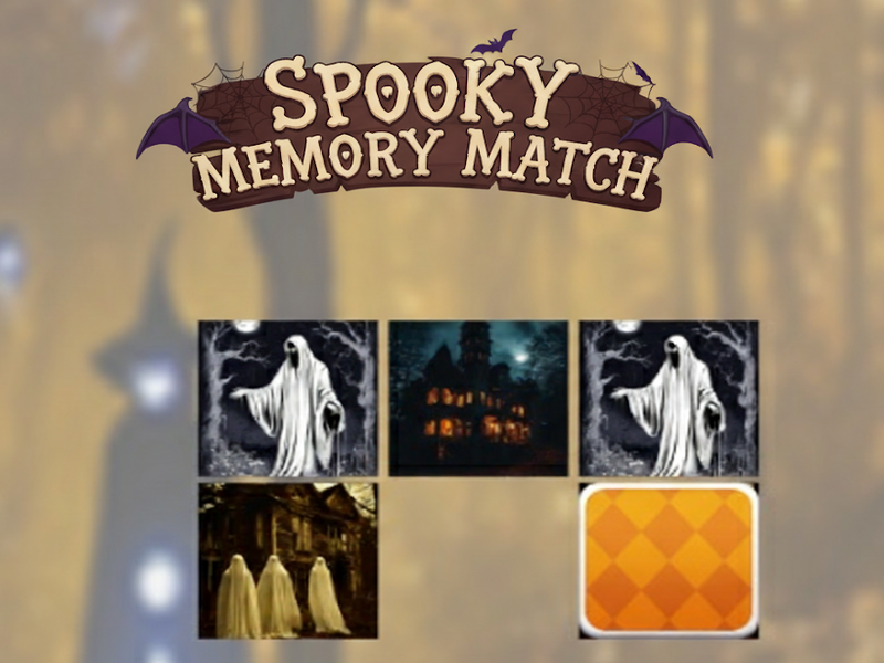 Mchezo Mechi ya kumbukumbu ya Spooky online