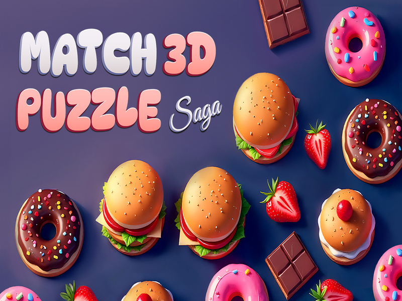Mchezo Mechi ya 3D puzzle saga online