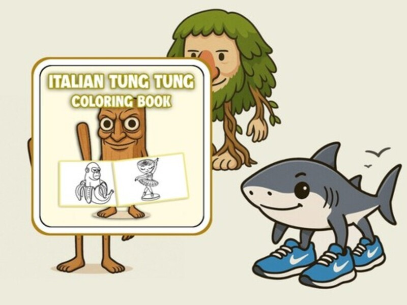 Mchezo Kitabu cha Coloring cha Tung Tung Sahur online