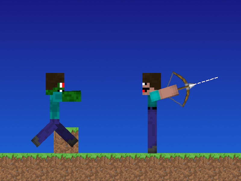 Mchezo Noob vs pro lakini wapiga upinde minecraft online