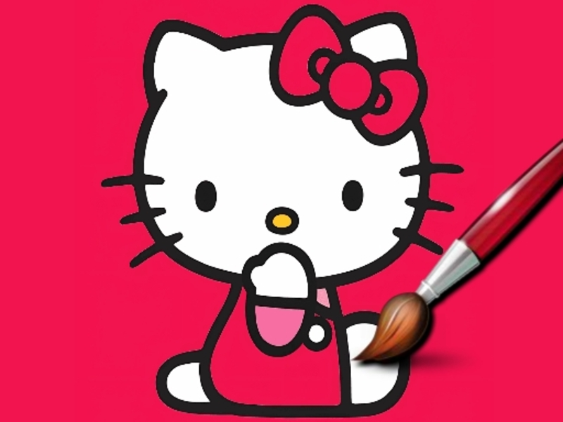 Mchezo Rahisi kuchorea kitty online