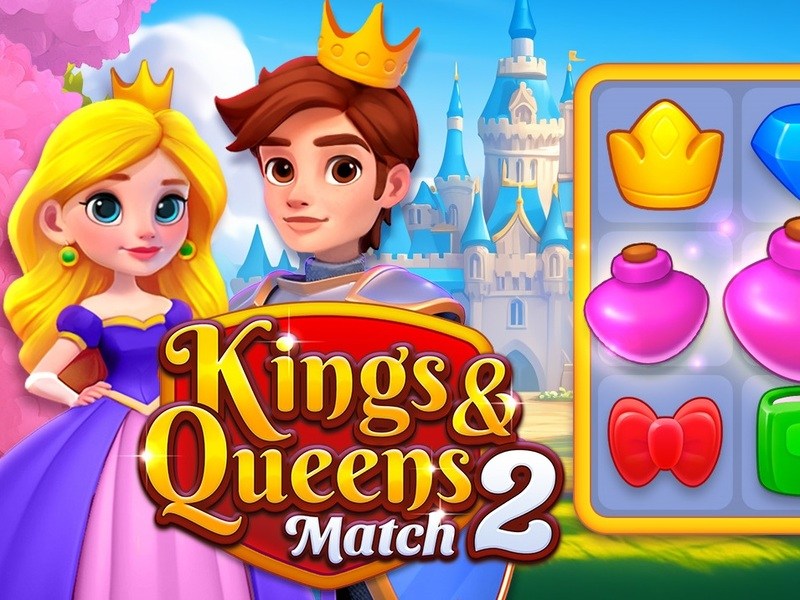 Mchezo Wafalme na Queens mechi 2 online